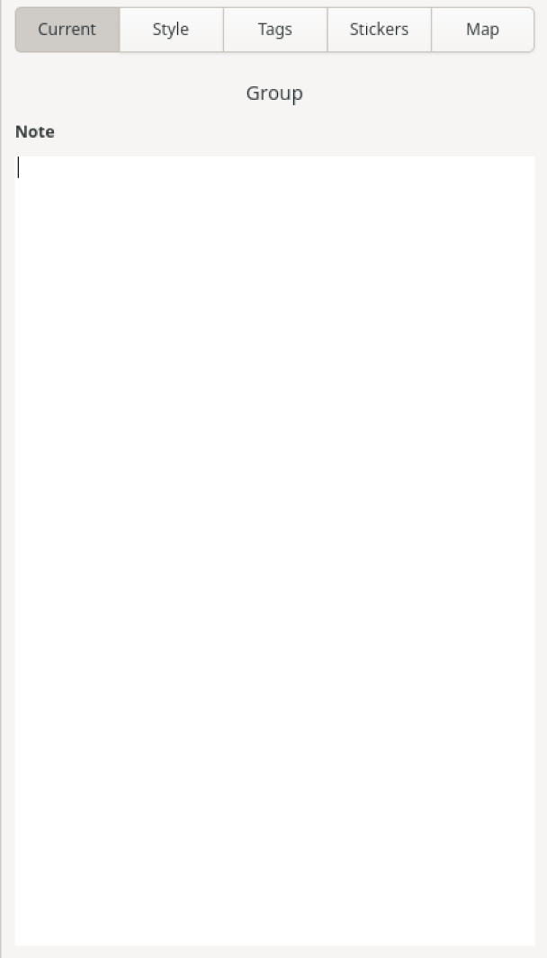 Current Group Sidebar Panel